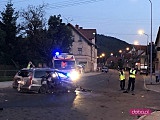 Wypadek na ulicy Waryńskiego w Bielawie 