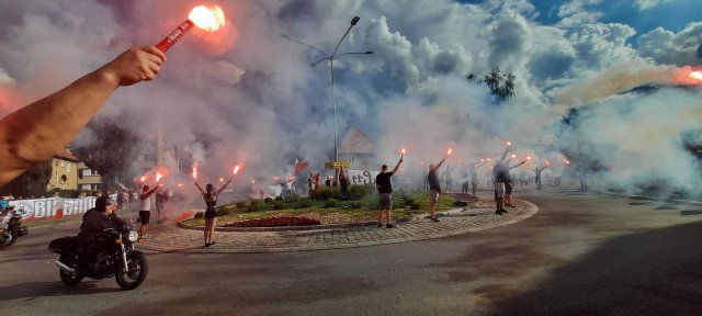 Kibice Bielawianki - 78. rocznica wybuchu Powstania Warszawskiego