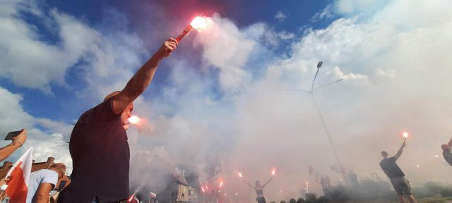 Kibice Bielawianki - 78. rocznica wybuchu Powstania Warszawskiego