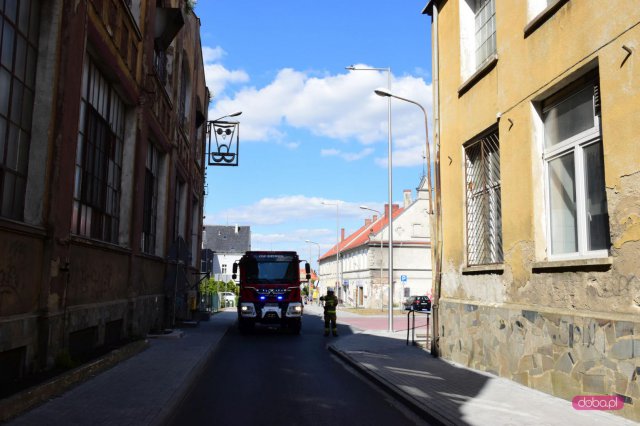 Pożar auta dostawczego w Bielawie