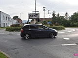 Zdarzenie drogowe na Rondzie Niemieckim w Dzierżoniowie