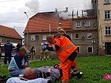Pożar domu przy ul. Nowowiejskiej w Dzierżoniowie