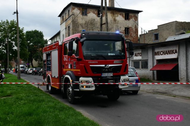 Pożar domu przy ul. Nowowiejskiej w Dzierżoniowie