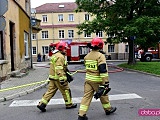 Pożar domu przy ul. Nowowiejskiej w Dzierżoniowie