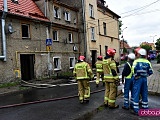 Pożar domu przy ul. Nowowiejskiej w Dzierżoniowie