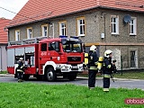 Pożar domu przy ul. Nowowiejskiej w Dzierżoniowie