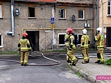 Pożar domu przy ul. Nowowiejskiej w Dzierżoniowie