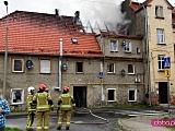 Pożar domu przy ul. Nowowiejskiej w Dzierżoniowie