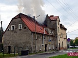 Pożar domu przy ul. Nowowiejskiej w Dzierżoniowie