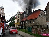 Pożar domu przy ul. Nowowiejskiej w Dzierżoniowie