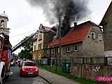 Pożar domu przy ul. Nowowiejskiej w Dzierżoniowie