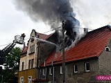 Pożar domu przy ul. Nowowiejskiej w Dzierżoniowie