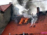 Pożar domu przy ul. Nowowiejskiej w Dzierżoniowie