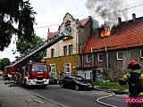 Pożar domu przy ul. Nowowiejskiej w Dzierżoniowie