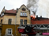 Pożar domu przy ul. Nowowiejskiej w Dzierżoniowie