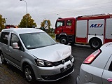 Zderzenie trzech aut w Dzierżoniowie