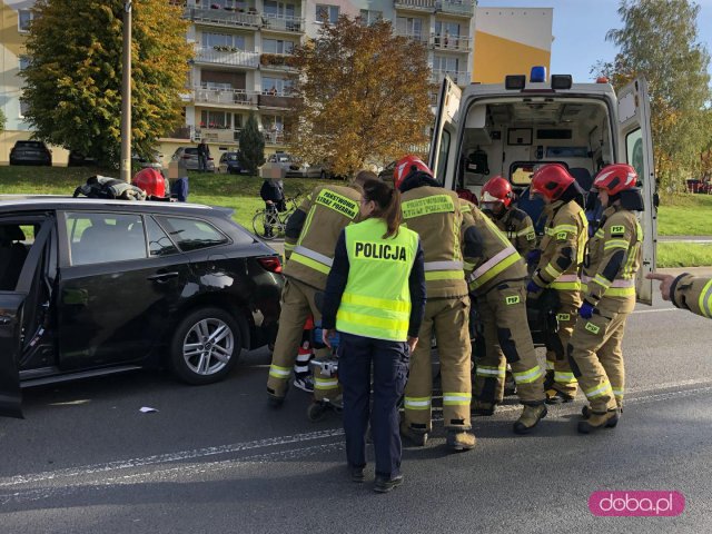 Zderzenie pojazdów przy ulicy Piastowskiej