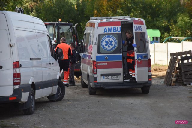 Wypadek na terenie budowy w Dzierżoniowie