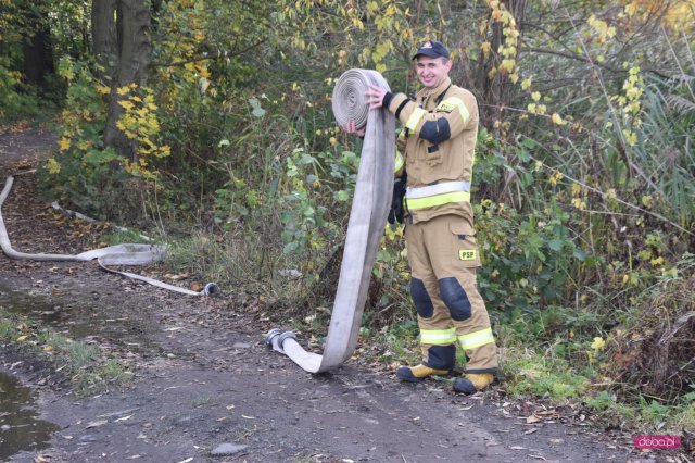 Ćwiczenia straży pożarnej w powiecie dzierżoniowskim
