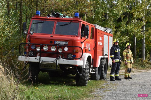 Ćwiczenia straży pożarnej w powiecie dzierżoniowskim