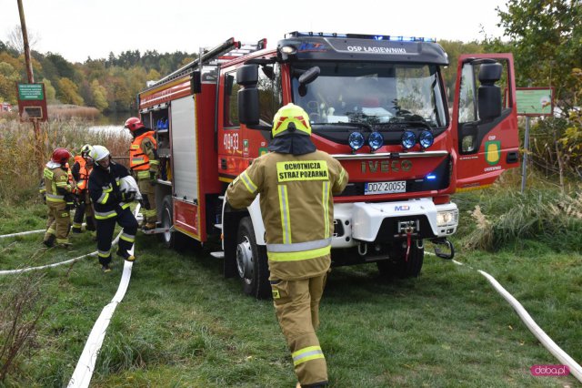 Ćwiczenia straży pożarnej w powiecie dzierżoniowskim