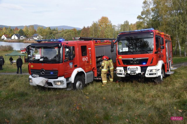 Ćwiczenia straży pożarnej w powiecie dzierżoniowskim
