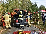 Ćwiczenia straży pożarnej w powiecie dzierżoniowskim