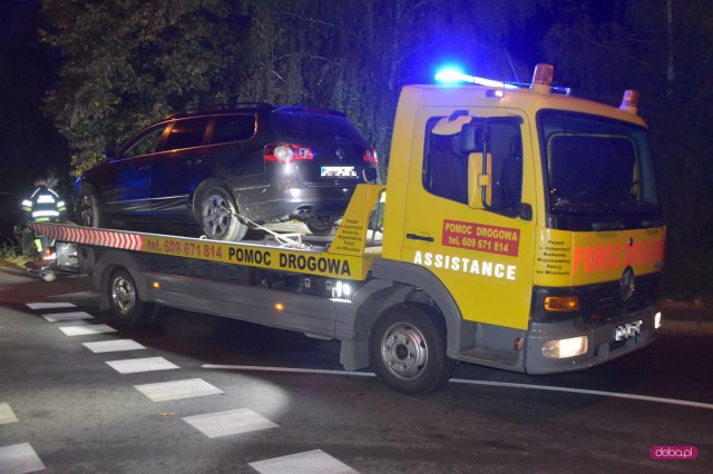 Volkswagenem wjechał w ogrodzenie
