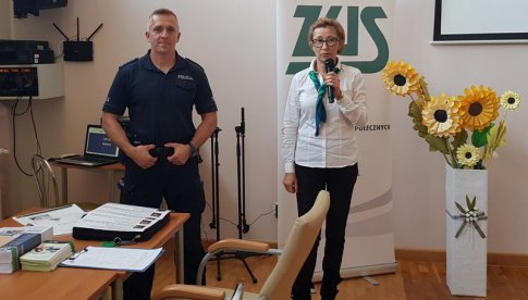 Współpraca KP Bielawa z Zakładem Ubezpieczeń Społecznych