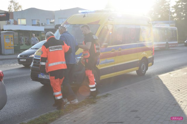 Zderzenie mazdy z rowerzystą w Dzierżoniowie