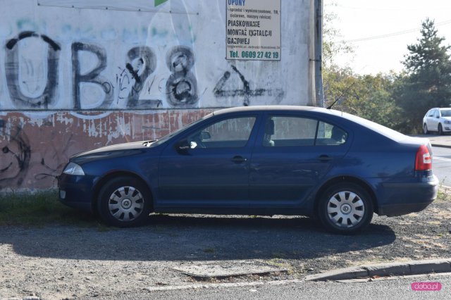 Zderzenie skody i mazdy w Łagiewnikach