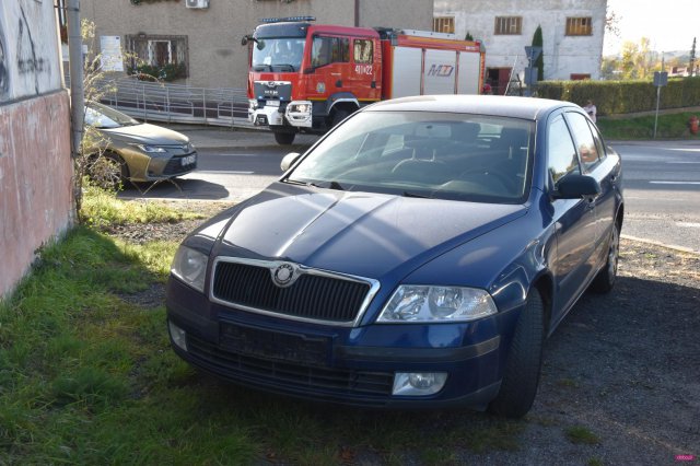 Zderzenie skody i mazdy w Łagiewnikach