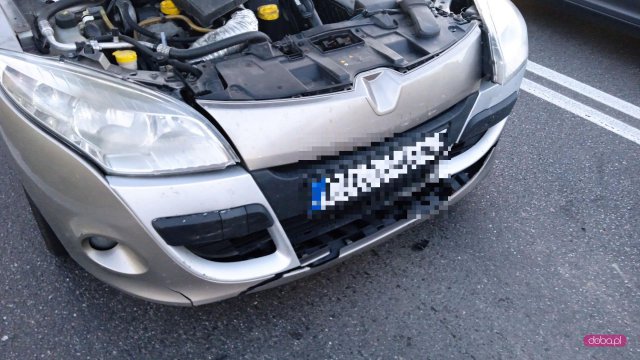 Zderzenie trzech pojazdów na ósemce 