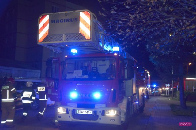 Pożar przy byłej restauracji na os. Tęczowym w Dzierżoniowie
