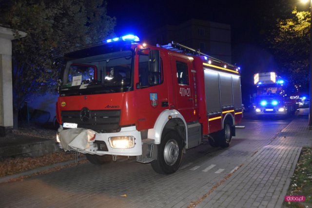 Pożar przy byłej restauracji na os. Tęczowym w Dzierżoniowie