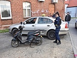 Zderzenie skody ze skuterem w Dzierżoniowie