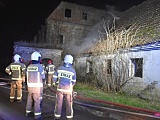 Pożar budynku w Piławie Dolnej 