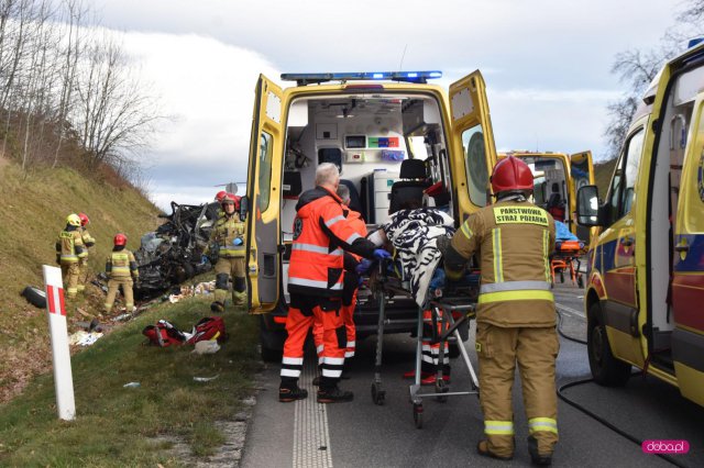 Śmiertelny wypadek na drodze Dzierżoniów - Łagiewniki