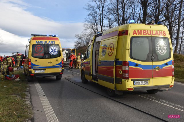 Śmiertelny wypadek na drodze Dzierżoniów - Łagiewniki