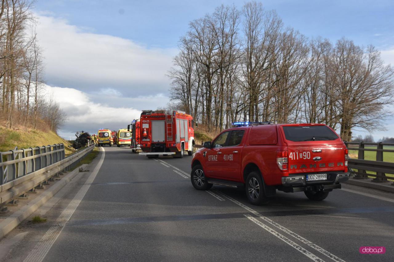 Śmiertelny wypadek na drodze Dzierżoniów - Łagiewniki