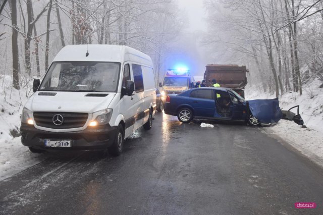 Wypadek na drodze Bielawa - Kietlice