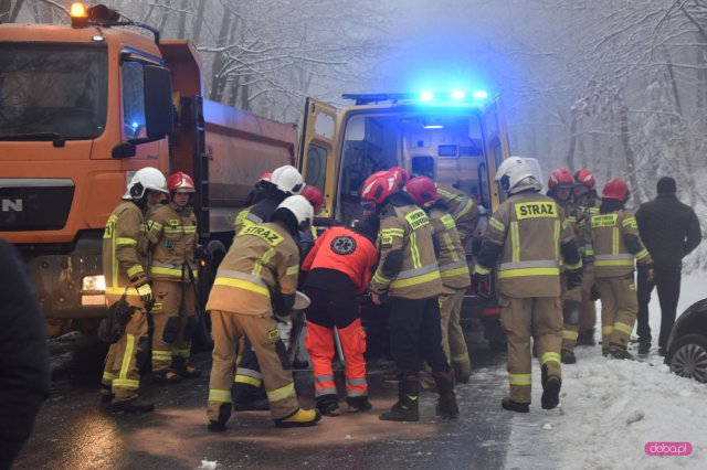 Wypadek na drodze Bielawa - Kietlice