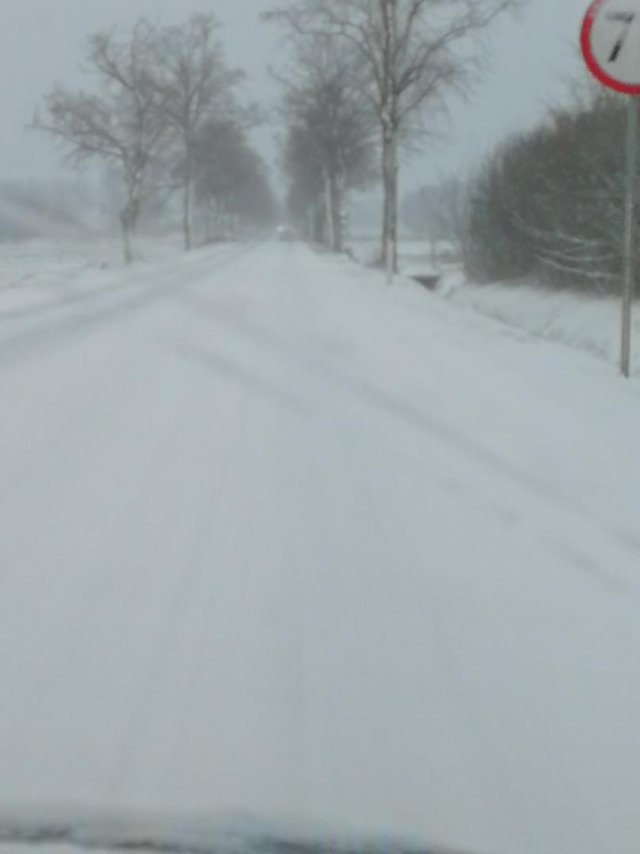 Opady śniegu powodują utrudnienia na drogach