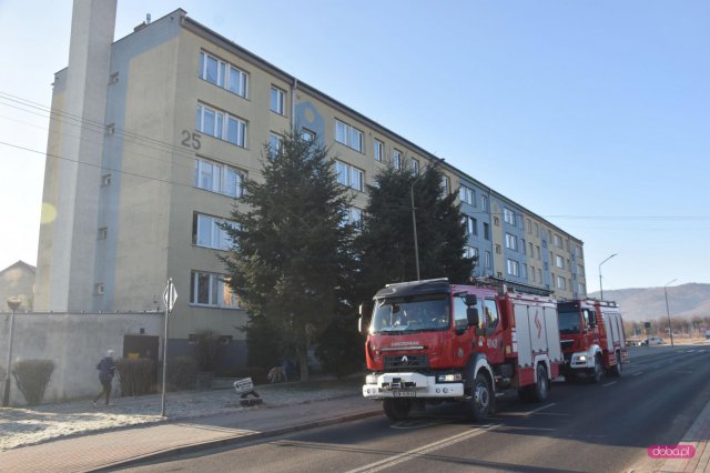 Straż pożarna wezwana do pożaru budynku w Pieszycach