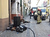 Pożar na Krasickiego w Dzierżoniowie. Jedna osoba ciężko ranna - LPR w akcji!