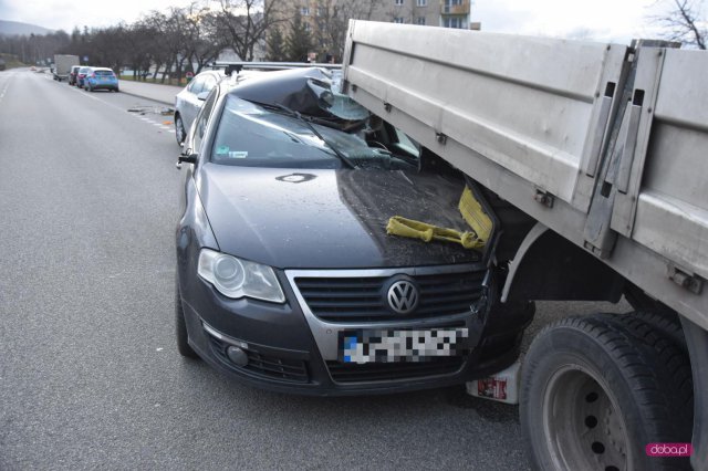 Volkswagenem wbił się w iveco