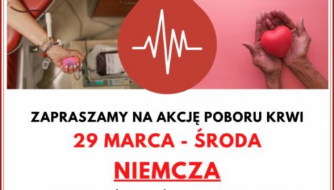 Oddaj krew 29 marca w Niemczańskim Ośrodku Kultury