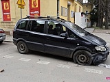 Zderzenie opla i forda w Dzierżoniowie