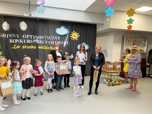 Gminny Optymistyczny Konkurs Recytatorski  „Co Słonko Widziało…” – wiersze Marii Konopnickiej