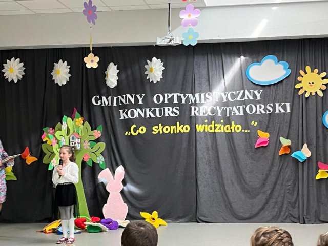 Gminny Optymistyczny Konkurs Recytatorski  „Co Słonko Widziało…” – wiersze Marii Konopnickiej
